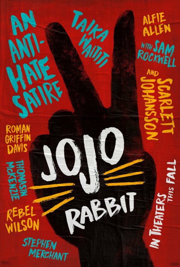 Poster teaser du film Jojo Rabbit écrit et réalisé par Taika Waititi