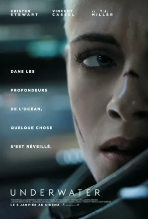 Deuxième affiche française du film Underwater réalisé par William Eubank avec Kristen Stewart.