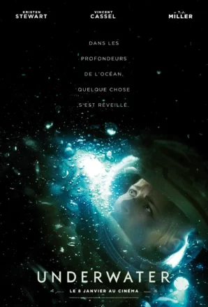 Affiche française du film Underwater réalisé par William Eubank avec Kristen Stewart.