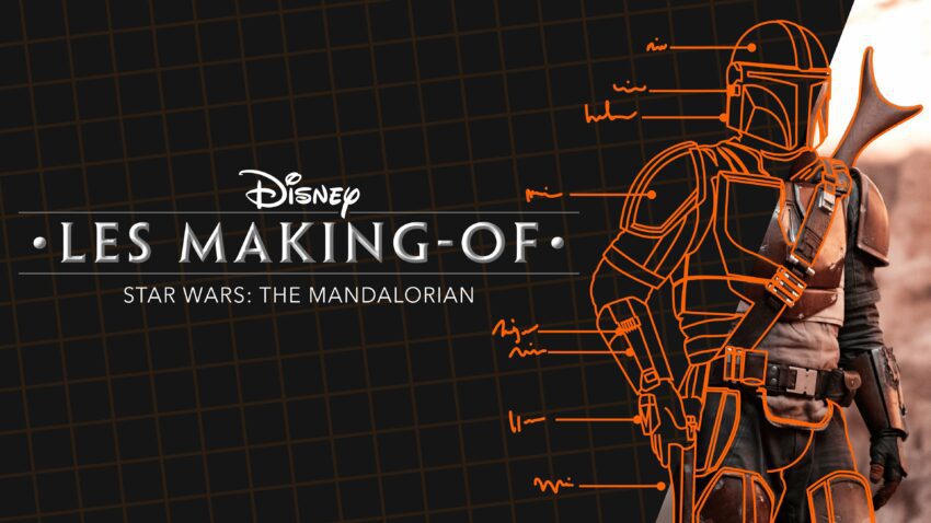 Bannière de la série documentaire Disney+, Les making-of – Star Wars : The Mandalorian