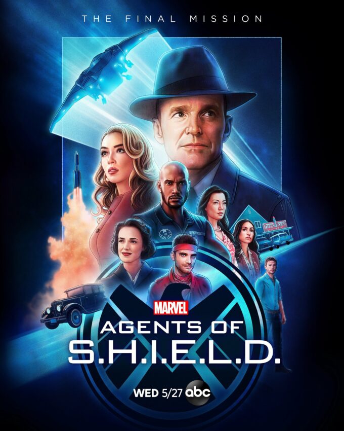 Poster de la septième saison de la série Marvel, Agents of SHIELD