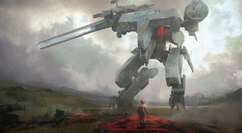 Concept art de Form Language Studio pour le film Metal Gear Solid réalisé par Jordan Vogt-Roberts présentant Metal Gear Rex