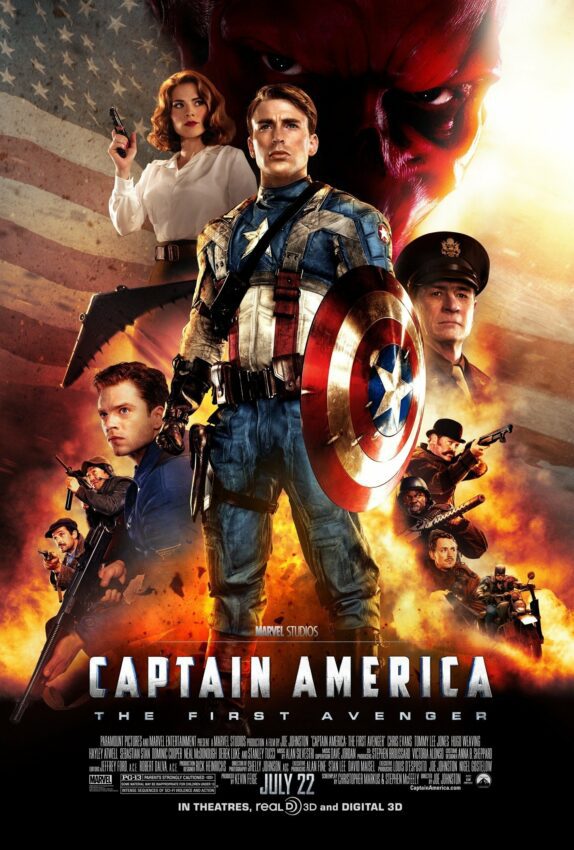 Poster du film Captain America: First Avenger avec Chris Evans