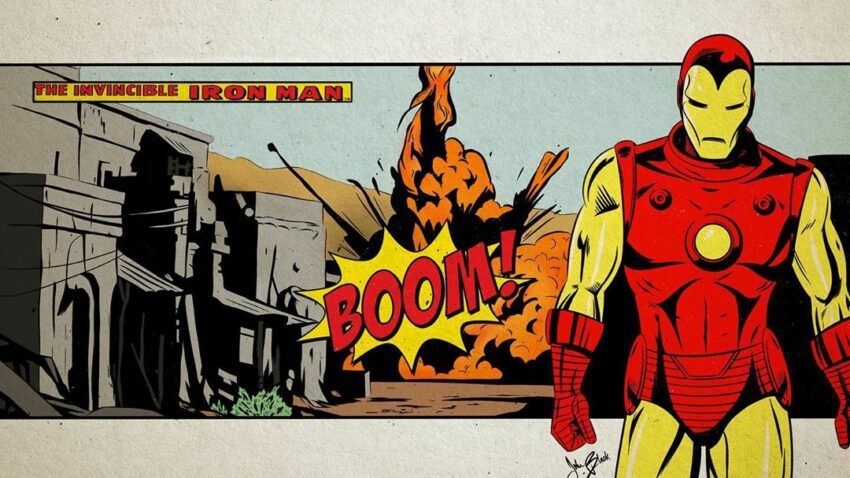 Plan culte du film Marvel, Iron Man, revisité par John Black