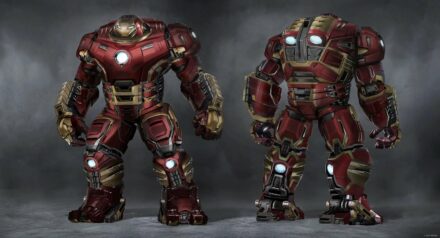 Concept art du jeu vidéo Marvel's Avengers présentant l'Hulkbuster
