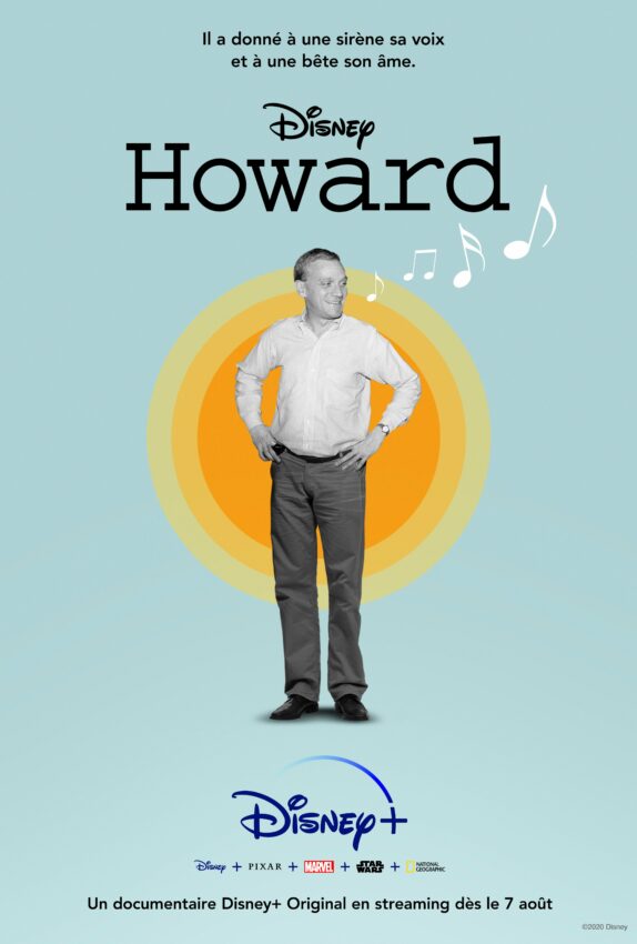 Affiche française du documentaire Disney+, Howard, réalisé par Don Hahn