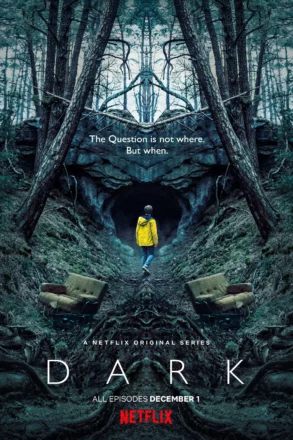 Poster de la première saison de la série Netflix, Dark, créée par Baran bo Odar et Jantje Friese.