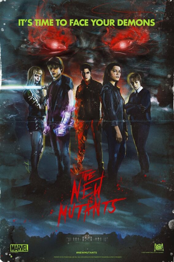 Poster pour le film Les Nouveaux Mutants dévoilé à la Comic-Con@Home