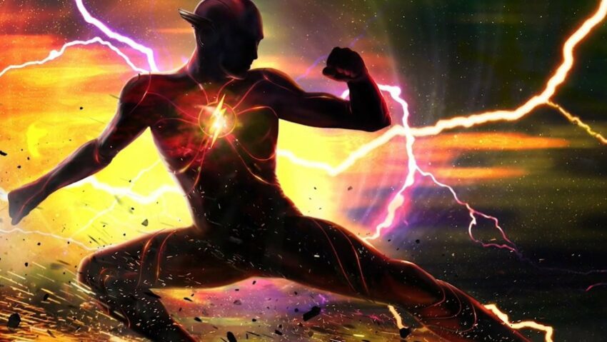 Concept art du film The Flash (2022) avec Barry Allen
