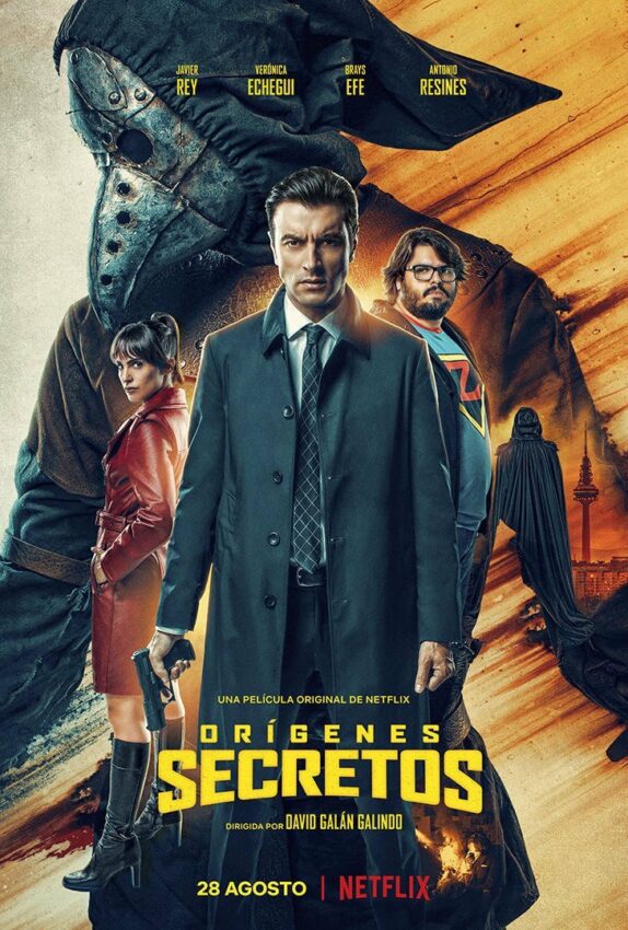 Poster du film Netflix, Origines secrètes, réalisé par David Galán Galindo avec Brays Efe, Javier Rey, Verónica Echegui