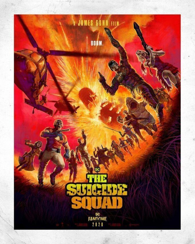 Version alternative du poster du film The Suicide Squad pour le DC FanDome