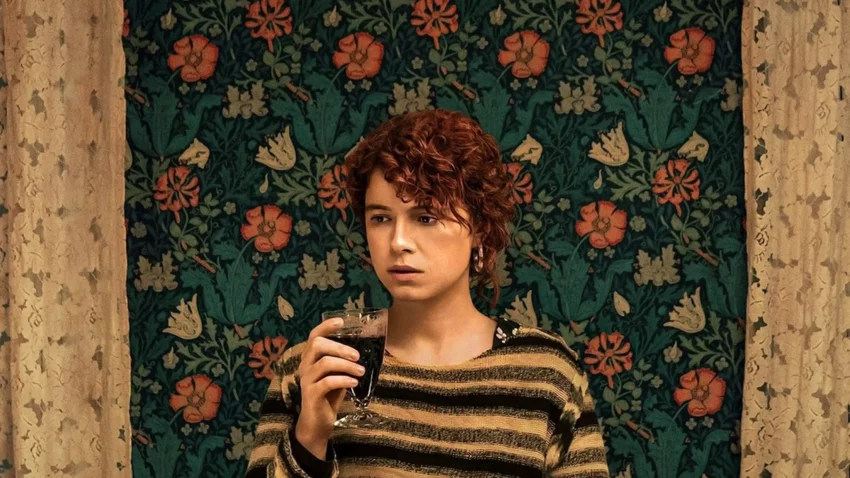 Bannière du film Netflix, Je veux juste en finir, écrit et réalisé par Charlie Kaufman avec Jessie Buckley.