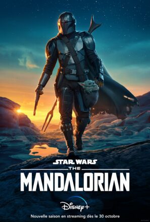 Affiche française de la deuxième saison de la série Disney+, The Mandalorian