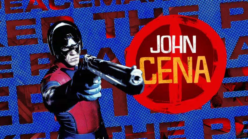 Image de la promotion du film The Suicide Squad présentant John Cena en Peacemaker