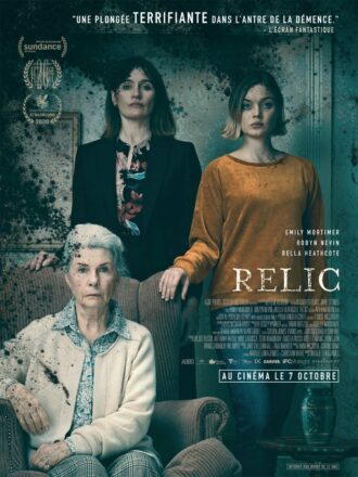 Affiche française du film Relic réalisé par Natalie Erika James avec Emily Mortimer, Robyn Nevin et Bella Heathcote