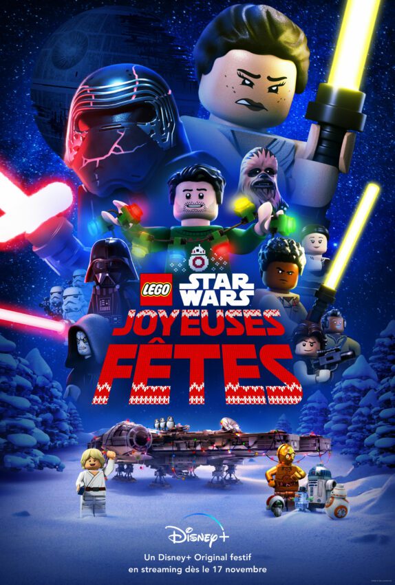 Affiche française du film Disney+, LEGO Star Wars : Joyeuses Fêtes, réalisé par Ken Cunningham