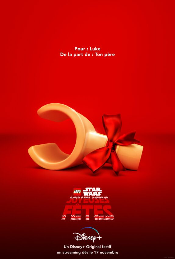 Affiche teaser française du film Disney+, LEGO Star Wars : Joyeuses Fêtes, réalisé par Ken Cunningham