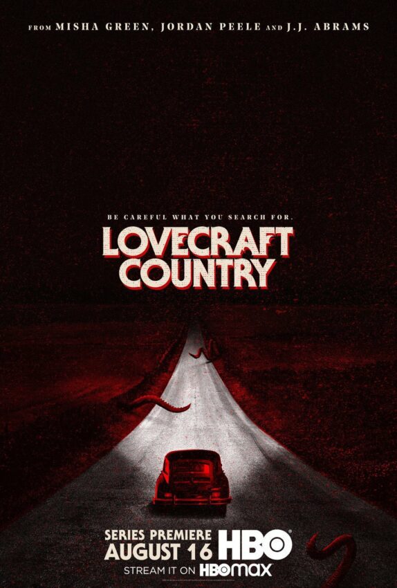 Poster teaser de la première saison de la série HBO, Lovecraft Country, créée par Misha Green