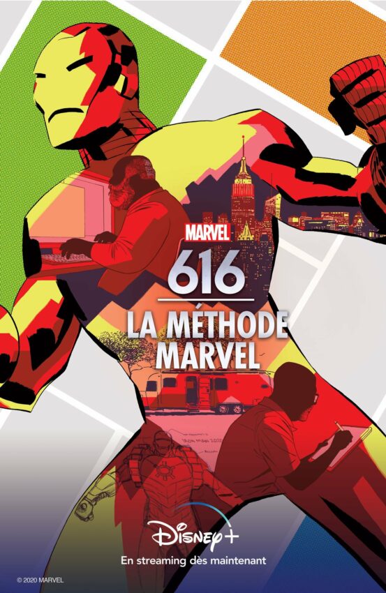 Affiche française de l'épisode La méthode Marvel de la série documentaire Disney+, Marvel 616