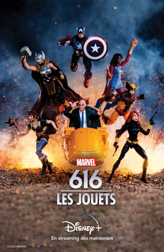 Affiche française de l'épisode Les Jouets de la série documentaire Disney+, Marvel 616