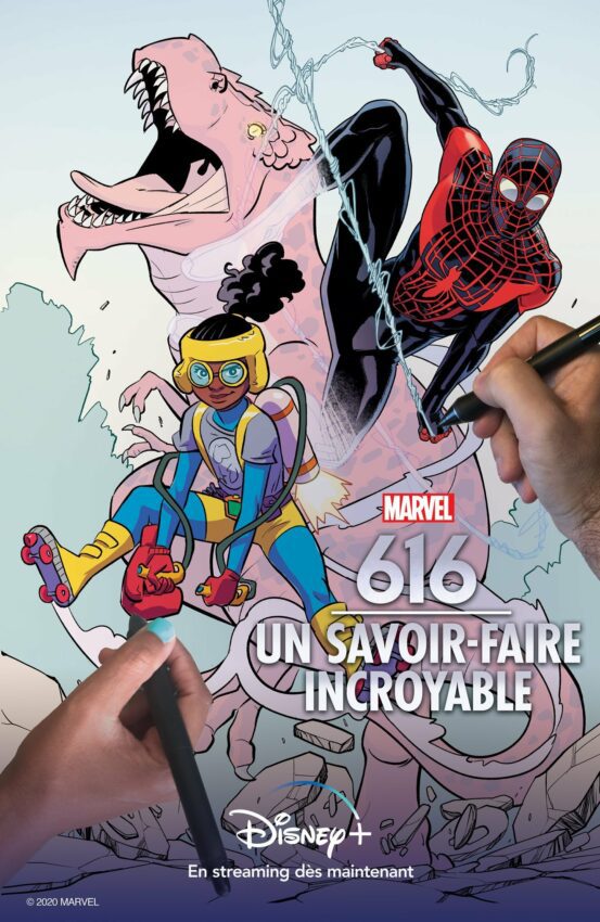 Affiche française de l'épisode Un savoir-faire incroyable de la série documentaire Disney+, Marvel 616