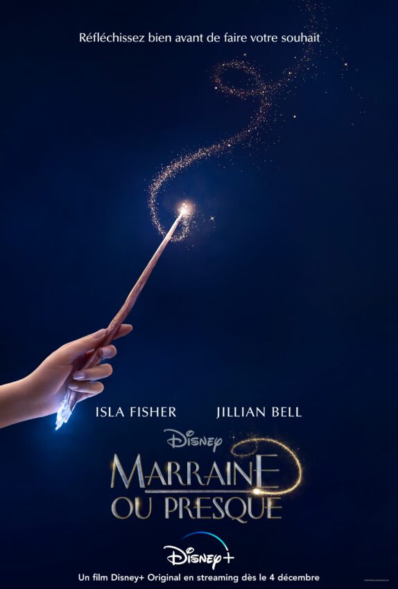 Affiche teaser du film Disney+, Marraine ou presque, réalisé par Sharon Maguire