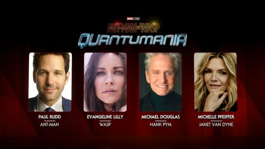 Annonce casting du film Ant-Man et la Guêpe: Quantumania avec le retour de Paul Rudd, Evangeline Lilly, Michael Douglas et Michelle Pfeiffer