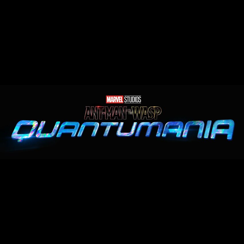 Logo du film Ant-Man et la Guêpe: Quantumania réalisé par Peyton Reed, d'après un scénario de Jeff Loveness, avec Paul Rudd, Evangeline Lilly, Michael Douglas, Michelle Pfeiffer, Jonathan Majors et Kathryn Newton