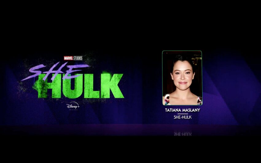 Annonce casting pour la série Marvel Studios pour Disney+, She-Hulk, avec Tatiana Maslany dans le rôle de Miss Hulk