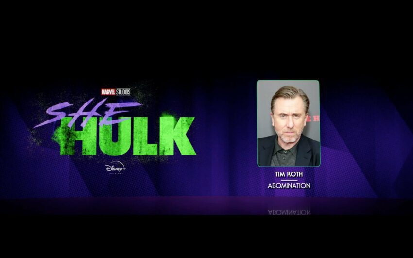 Annonce casting pour la série Marvel Studios pour Disney+, She-Hulk, avec Tim Roth dans le rôle de l'Abomination