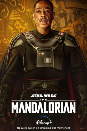 Affiche française de la deuxième saison de la série Star Wars pour Disney+, The Mandalorian, avec Giancarlo Esposito (Moff Gideon)