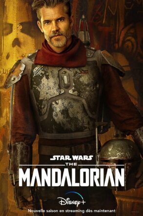 Affiche française de la deuxième saison de la série Star Wars pour Disney+, The Mandalorian, avec Timothy Olyphant (Cobb Vanth)