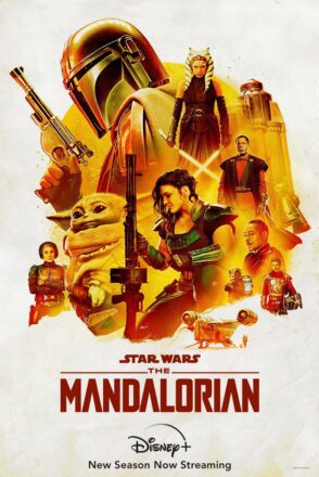 Poster de la deuxième saison de la série Star Wars pour Disney+, The Mandalorian