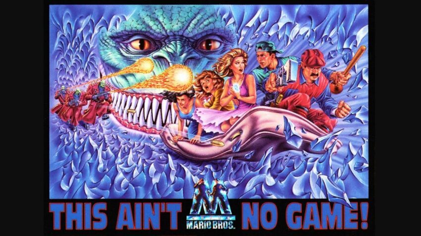 Bannière du film Super Mario Bros. (1993) réalisé par Annabel Jankel et Rocky Morton avec Bob Hoskins, John Leguizamo et Dennis Hopper