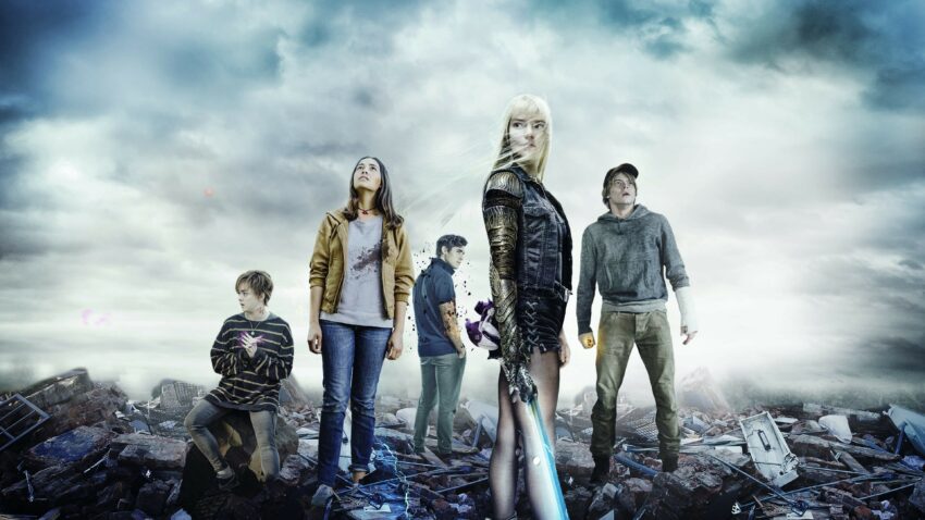 Bannière du film Les Nouveaux Mutants (New Mutants) réalisé par Josh Boone avec Maisie Williams, Anya Taylor-Joy, Charlie Heaton, Henry Zaga et Blu Hunt
