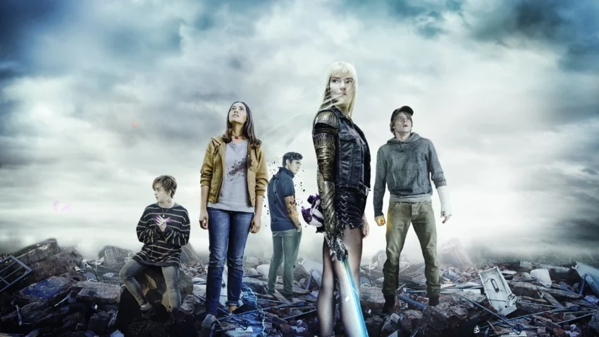 Bannière du film Les Nouveaux Mutants (New Mutants) réalisé par Josh Boone, d’après un scénario de Josh Boone, Scott Neustadter et Michael H. Weber, avec Maisie Williams, Anya Taylor-Joy, Charlie Heaton, Alice Braga, Henry Zaga et Blu Hunt.