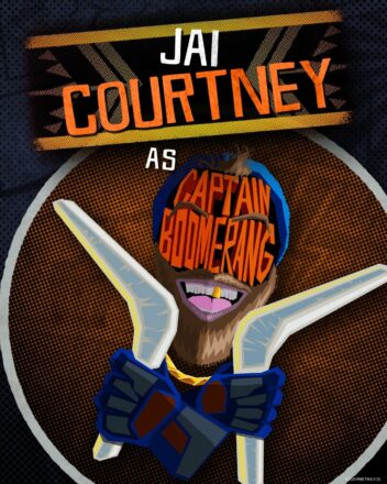 Poster pour le film The Suicide Squad écrit et réalisé par James Gunn avec Jai Courtney (Captain Boomerang)