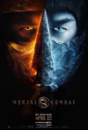 Poster du film Mortal Kombat (2021) réalisé par Simon McQuoid avec Scorpion (Hiroyuki Sanada) et Sub-Zero (Joe Taslim)