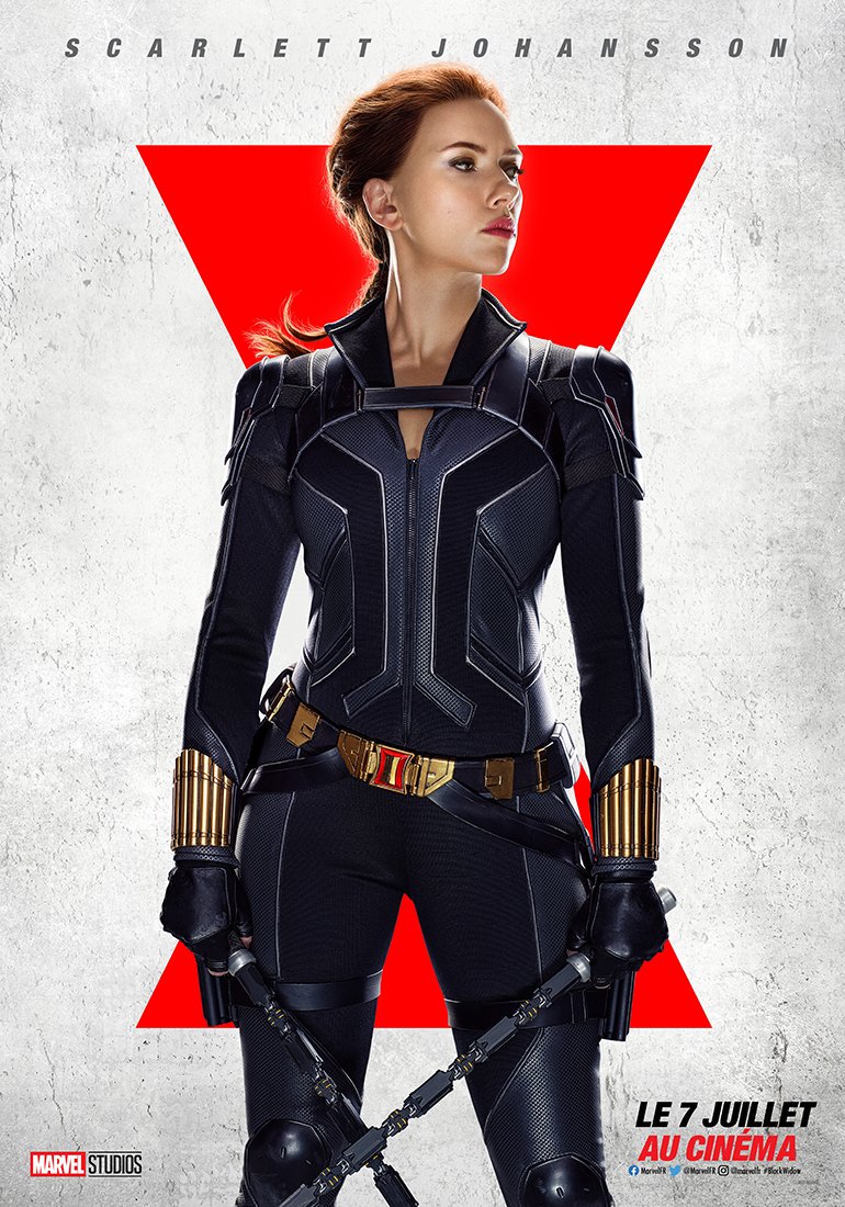 Affiche pour le film Black Widow réalisé par Cate Shortland avec Natasha Romanoff (Scarlett Johansson)
