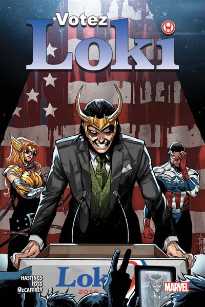 Couverture du comic Marvel, Votez Loki