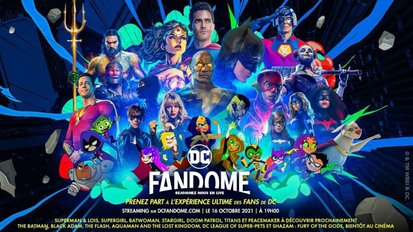 Bannière pour l'édition 2021 de DC FanDome