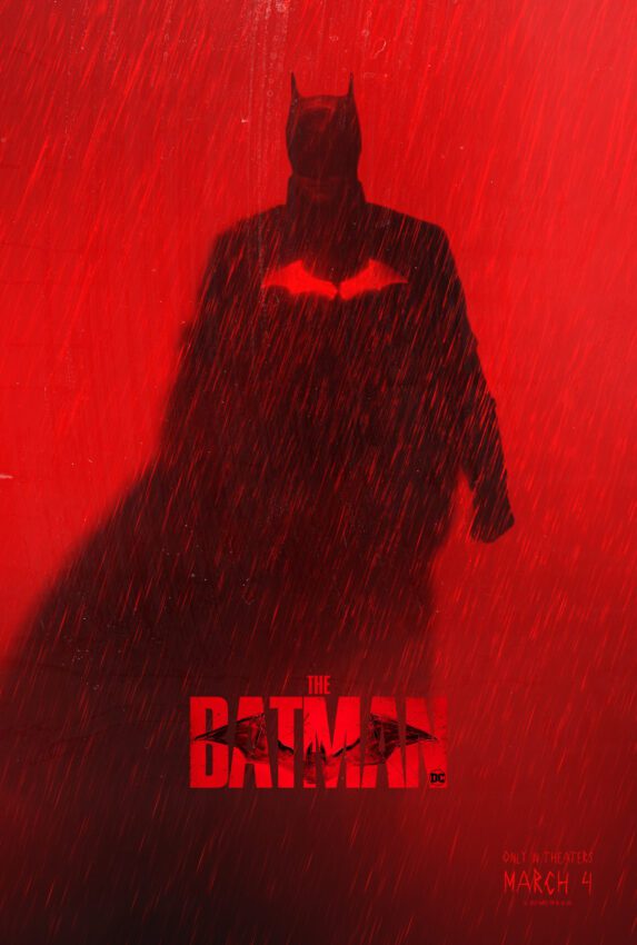 Poster du film The Batman réalisé par Matt Reeves, d’après un scénario de Matt Reeves et Mattson Tomlin, avec Robert Pattinson