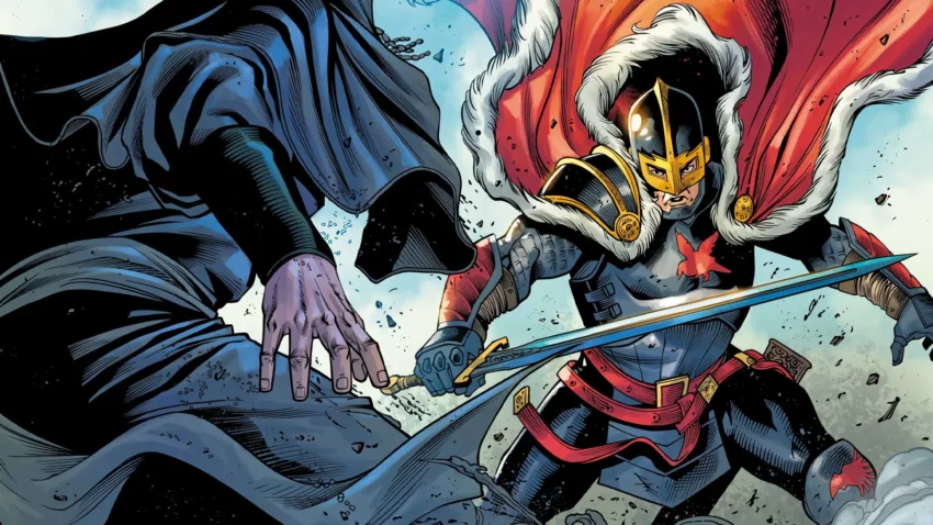 Image du Chevalier Noir avec l'Épée d'Ébène (Marvel Comics).