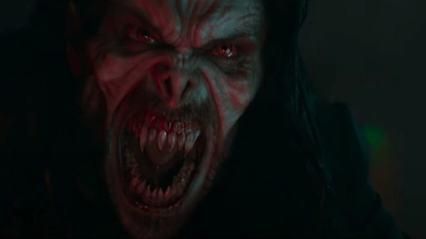 Photo du film Morbius réalisé par Daniel Espinosa avec Jared Leto en vampire monstrueux
