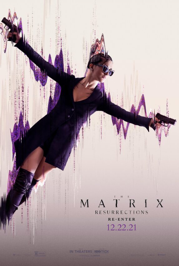 Poster du film Matrix Resurrections réalisé par Lana Wachowski avec Erendira Ibarra (Lexy)