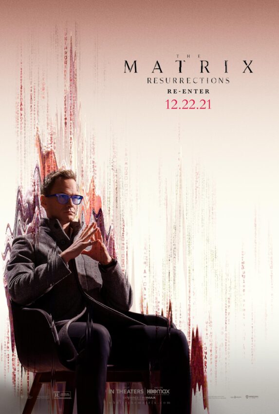 Poster du film Matrix Resurrections réalisé par Lana Wachowski avec Neil Patrick Harris (The Analyst)