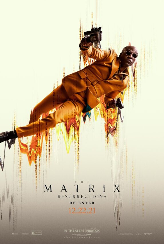 Poster du film Matrix Resurrections réalisé par Lana Wachowski avec Yahya Abdul-Mateen II (Morpheus)