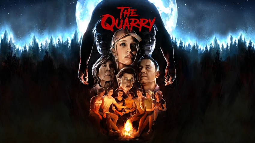Bannière du jeu vidéo The Quarry développé par Supermassive Games.