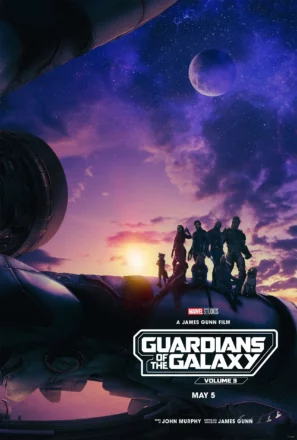 Poster teaser du film Les Gardiens de la Galaxie Volume 3 (Guardians of the Galaxy Volume 3) réalisé par James Gunn, d’après un scénario de James Gunn, avec Chris Pratt, Zoe Saldana, Dave Bautista, Karen Gillan, Pom Klementieff, Vin Diesel, Bradley Cooper et Sean Gunn.