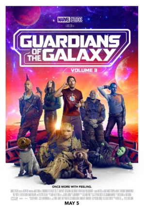 Affiche du film Les Gardiens de la Galaxie Volume 3.